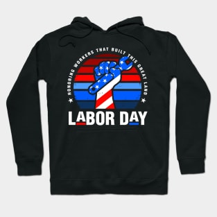 Labor Day USA Patriotic Design Hoodie